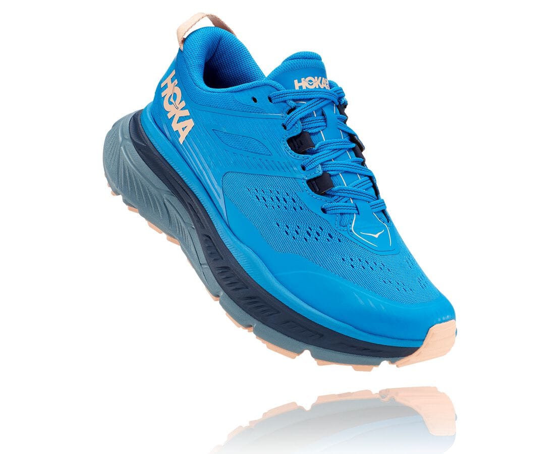 Hoka One One Stinson Atr 6 Damen Trailrunning Schuhe Indigo / Aprikose | (DE-2706OEZIY)